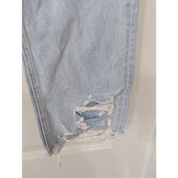 Flying Monkey straight leg Jeans women's size 31 light wash distressed step hem - Picture 4 of 8